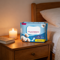 Boîte de serviettes hygiéniques personnalisées en gros avec logo, emballage en papier imprimé et fenêtré pour produits d'hygiène