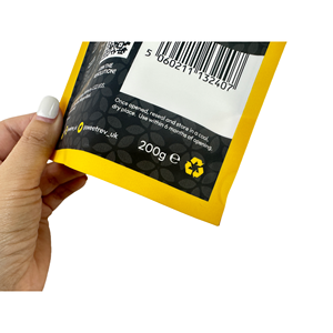 กระเป๋าแบบยืนขึ้นพิมพ์ลายกำหนดเองสำหรับบรรจุอาหารมีซิปแบบยูโรโฮลฟอยล์ - Product Image 6