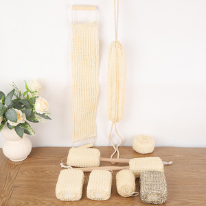 Tự Nhiên Salu Tắm Bóng Dài Trở Lại Chà Khăn Cho Làm Sạch Sâu Dây Kéo Massage Cơ Thể Bàn Chải Với Trở Lại Chà Khăn Tắm - Product Image 3