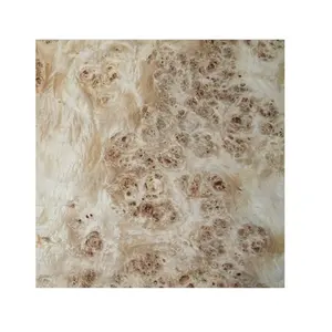 0.50mm Natural American Mappa Burl Solid Wood Veneer With Fleece/paper Back At Customized Size