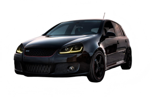 Pour Volkswagen <span class=keywords><strong>Golf</strong></span> 5 2006-2010, ensemble de phares MK5, mise à niveau vers les phares <span class=keywords><strong>Golf</strong></span> 7.5 avec <span class=keywords><strong>feux</strong></span> de jour bicolores - Product Image 2