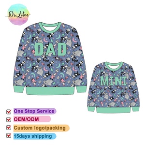 เสื้อสเวตเชิ้ตโอเวอร์ไซส์ Western Booty Mama และ Mini สำหรับผู้หญิง ผลิตจากผ้าฝ้ายบамбуคแบบเฟรนช์เทอร์รี่ คอกลม - Product Image 4