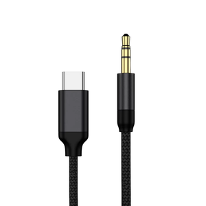 Cavo audio <span class=keywords><strong>Aux</strong></span> intrecciato in PVC/nylon da tipo <span class=keywords><strong>C</strong></span> a 3,5 mm per auto, per HDTV - Product Image 1