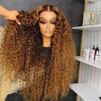 Perruque Mèches Cheveux Humains Invisible Strap 360 Lace Wig Cheveux Vietnamiens Bruts Cuticule Alignée Ondulée Profonde Sans Colle