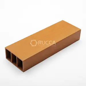 פושאן Rucca WPC עץ מרוכבים עץ, מקורה קישוט 50*50mm זול בניין חומרים דקור