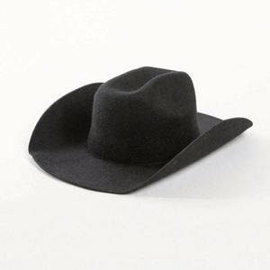 Wholesale Cowboy Jazz Felt Bowler Hat Unisex Wide Brim Vintage Casual Outdoor Four Seasons Wool Felt Hat - Product Image 1