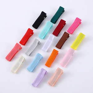 กิ๊บติดผมรูปปากเป็ดหุ้มผ้า 3.5 ซม. แบบเต็มตัว ด้ามคู่ เรียบง่าย สีสันสดใส สำหรับผู้หญิง ใช้ได้ทุกวัน - Product Image 1