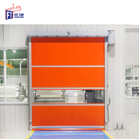 Porte à grande vitesse en PVC coupe-vent-Obturateur à action rapide pour entrepôts extérieurs