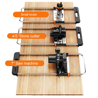 Scie circulaire électrique Tondeuse Machine 7in Edge Saw Guide Positionnement Rip Cutting Board Tool Router Circle Milling Groove