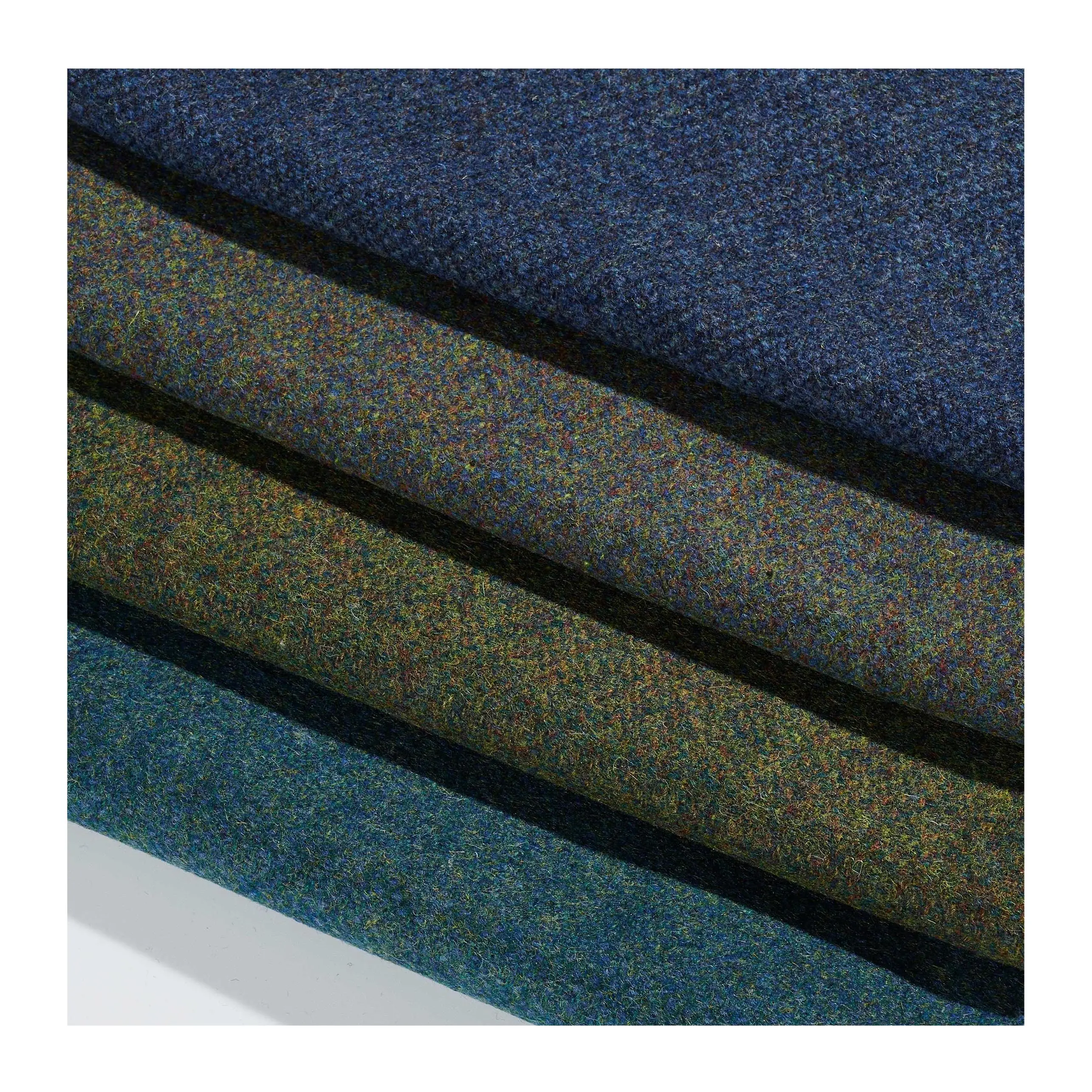 Best Selling Single Sided 320gsm 50% Wool 50% Polyester Tweed Wool Fabric For Coats