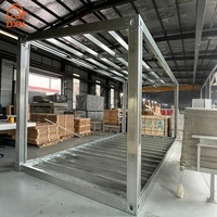 Cadre de conteneur préfabriqué en acier moderne, détachable, personnalisable, empilable, en kit plat, durable, disponible en 10, 20, 30 et 40 pieds