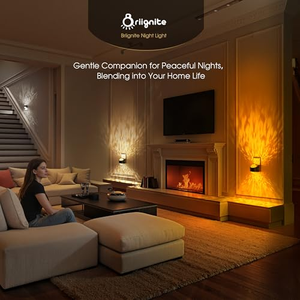 Projecteur Veilleuse LED Moderne Blanc Chaud, Éclairage Réglable Haut et Bas, Lampe Murale Étoile à Brancher pour Chambre d'Enfants et Adultes - Product Image 2