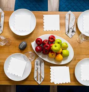 Tovaglioli da Cocktail Bianchi Usa e Getta in Grandi Quantità per Hotel, Logo Personalizzato, Tovaglioli di <span class=keywords><strong>Carta</strong></span> all'Ingrosso per Banchetti - Product Image 5