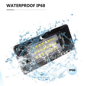 Nouvelles lampes LED <span class=keywords><strong>de</strong></span> <span class=keywords><strong>plaque</strong></span> d'immatriculation 2 pièces pour <span class=keywords><strong>BMW</strong></span> <span class=keywords><strong>E46</strong></span> E60 E70 E71 E82 E88 E90 E91 E92 E93 63267165646 - Product Image 2