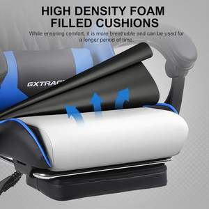 Muestra gratis Silla Gaming Cadeira <span class=keywords><strong>Gamer</strong></span> OEM con logotipo personalizado Opciones de color Juego de silla Gaming personalizable con reposapiés - Product Image 2