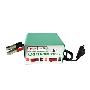 Autobike <b>Battery</b> Charger 8Ah <b>6V</b> 12V Lead Acid Electric Bike Desktop Charger - Product Image 1