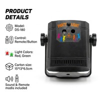 Proyektor Pola Suara Lampu Laser Mini USB Isi Ulang 230g Portabel untuk Pencahayaan Panggung DJ, Dekorasi Perayaan Klub Liburan