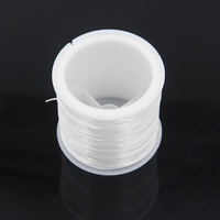 Fil de pêche invisible en nylon monofilament brut mercerisé haute ténacité 0,35 mm 200 m, doux et imperméable, pour la confection de bijoux élastiques DIY