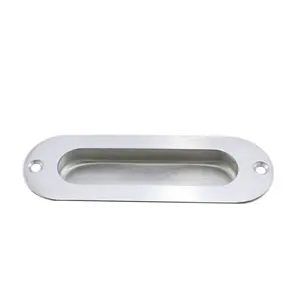 Flush Pulls Recessed 120mm Length Sliding Door Handles Furniture Handle Stainless Steel Cabinet Pulls for Kitchen Cabinets