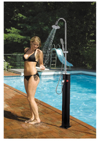 Jade Jade haute qualité Durable noir maison Portable Kit de douche extérieur jardin piscine douche solaire