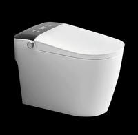 Cuvette de toilette intelligente avancée en porcelaine WC monté au sol pour salle de bain placard à eau allongé avec fonction de télécommande