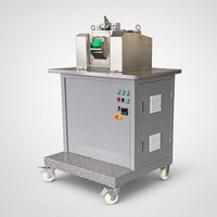 Machine de granulation de plastique de laboratoire, broyeur à deux rouleaux, mélangeur de composés PVC PE PP, granulation, chauffage électrique, CE ISO