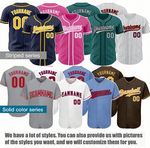 Jersey özel gömlek kadınlar adam Vintage süblimasyon degrade yeni tasarım kalite elbise yüceltilmiş örgü beyzbol aşınma Tops - Product Image 3