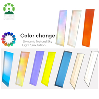 Plafonnier LED Artificiel 40W 100W RGBW, Panneau Lumineux Plafond Ciel Bleu Virtuel, Éclairage Uniforme Sans Ombre, Contrôle Intelligent par APP
