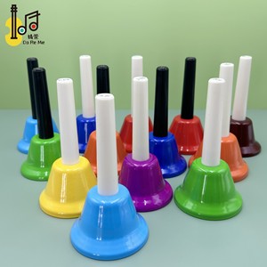 Venta al por mayor percusión musical13 tono mano campana ritmo diatónico metal música campanas con mango suave resuena fuerte sonido claro - Product Image 2