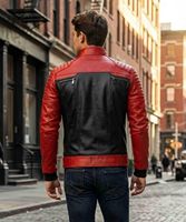 Blouson de moto noir pour homme en similicuir PU, manteau de motard personnalisé OEM ODM, vente en gros, vêtements d'extérieur pour l'automne et les voyages