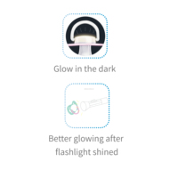 Sucette bébé sans BPA Sucette de nuit en silicone Sucette qui brille dans le noir