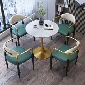 Bảng đá hiện đại đơn giản bàn ghế kết hợp giải trí tiếp tân khách kinh doanh đàm phán góc bàn - Product Image 2
