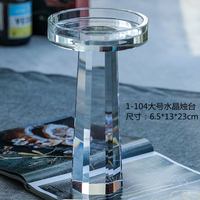 Lampe en verre cristal Honor of Crystal, porte-bougie chauffe-plat pour table, mariage, dîner et fête
