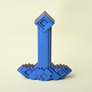 Jouet imprimé en 3D personnalisé, épée diamantée rétractable par gravité, jouet extensible anti-stress pour enfants et adultes, cadeau sur le thème des jeux - Product Image 2