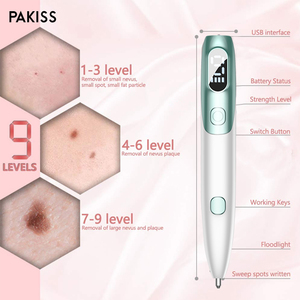 ปากกาลบจุดด่างดำ PAKISS สีขาวน้ำเงิน 9 ระดับ พร้อมเข็มสำหรับดูแลความงามที่บ้าน ชาร์จผ่าน USB ได้ - Product Image 4