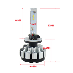 Turbo LED H4 40 watts 4000 lumens par ampoule T1S 880 881 led phare pour voiture moto camion 80w 8000lm led voiture lumière - Product Image 6