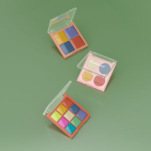 <b>Plastic</b> <b>Box</b> for Cosmetic Mini Eyeshadow Palette Private Label Glitter Custom 9-Color Contour Palette - Product Image 6