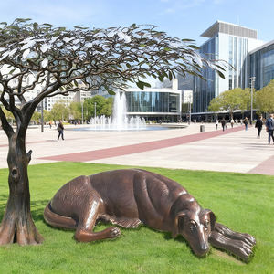 Statues <span class=keywords><strong>de</strong></span> grands chiens <span class=keywords><strong>de</strong></span> type Dogue Allemand et <span class=keywords><strong>de</strong></span> divers animaux, ainsi que des objets d'artisanat métallique, en bronze exquis, conçus sur mesure et les plus vendus. - Product Image 3