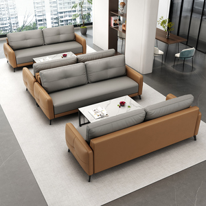 Juego de muebles de oficina ejecutivos modernos de lujo sofá de cuero comercial para el hogar Oficina apartamento sala de estar dormitorio - Product Image 5
