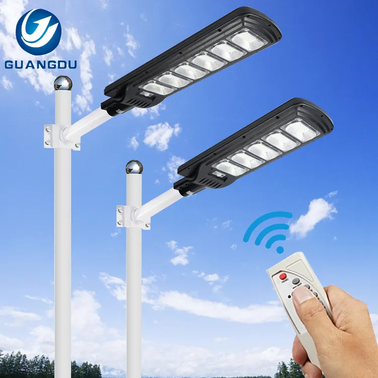 Straßenleuchte wasserdichtes Ip65 Solar-Led-Outdoor-Licht 50 W 100 W 150 W 200 W 250 W 300 W integriertes All-In-One-Led-Solar-Straßenlicht