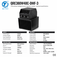 Contrôleur de puissance triphasé à semi-conducteurs série QRE, relais à semi-conducteurs 25-80A 200-440VAC 4-20mA IP20 pour chauffage industriel