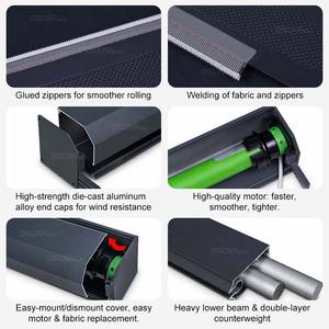 Tende a Rullo Elettriche Intelligenti Antivento con Zip Track per Pergola, Patio Esterno, Balcone, Tende Zebra Personalizzabili - Product Image 3