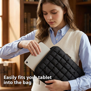 Housse de tablette rembourrée de 11 pouces, étui pour tablette rembourré et épaissi pour <span class=keywords><strong>iPad</strong></span> Pro/<span class=keywords><strong>Air</strong></span> 11, Galaxy Tab S9/S8, sac pour tablette rembourré et moelleux - Product Image 5