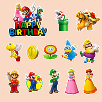 Fournitures spéciales pour la pâtisserie, fournitures de décoration de gâteaux pour les fêtes d'anniversaire des enfants, décoration de gâteau de dessin animé, ensemble de décoration de gâteaux