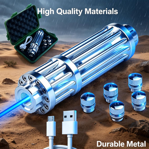 ปากกาเลเซอร์สีน้ำเงินระดับมืออาชีพพร้อมระบบชาร์จ USB |   ลำแสงสีน้ำเงินความเข้มสูงสำหรับงานอุตสาหกรรม - Product Image 5