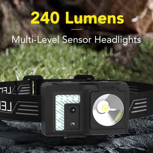 Linterna Frontal LED <span class=keywords><strong>de</strong></span> Emergencia Portátil <span class=keywords><strong>para</strong></span> Exteriores, Resistente al Agua, Recargable con Batería <span class=keywords><strong>de</strong></span> Litio-Ion, Ajustable, <span class=keywords><strong>para</strong></span> Camping, con Luz <span class=keywords><strong>de</strong></span> 240LM - Product Image 2