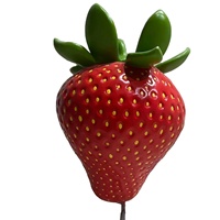Buitentuin Grote Waterdichte Fruitensculptuur van Hars, Liefdesthema, Handgeschilderd, Gepolijste Afwerking, Kunst & Collectie-item