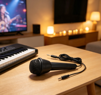 Microphone filaire portable Xinruijie pour performance live, orgue électronique, scène, micro vocal personnalisé à main