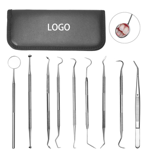 9 Pack Stainless Steel Dental Hygiene Kit Dental Picks <strong>Teeth</strong> <strong>Cleaning</strong> <strong>Tools</strong> - Product Image 5