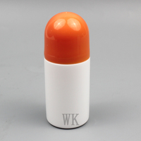 Flacon de parfum à bille vide en plastique rechargeable pour huiles essentielles, déodorants, avec emballage
